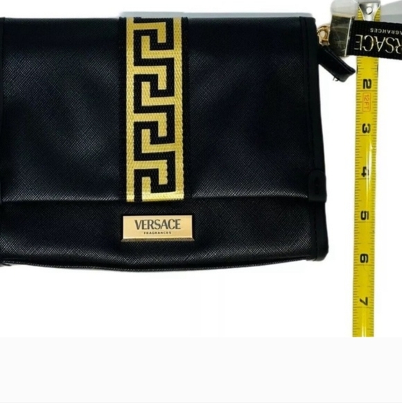 New Versace Fragrances Luxury Black & Gold Wallet Clutch - Picture 3 of 5